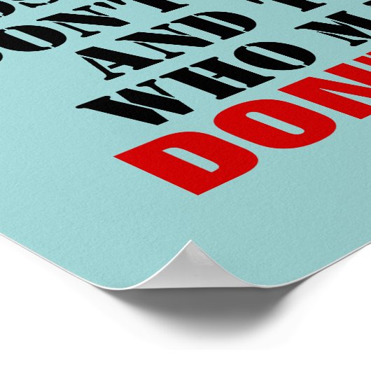 WER SIE SIND ~ 12X12 Poster (Ecke)