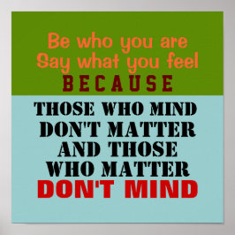 WER SIE SIND ~ 12X12 Poster