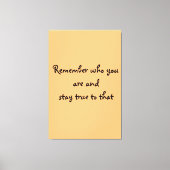 Wer Sie sind Canvas Print Leinwanddruck (Vorderseite)