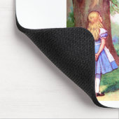 "WER SIND SIE?" DIE CHESHIRE-KATZE FRAGE ALICE. MOUSEPAD (Ecke)