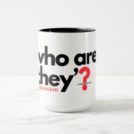 Wer sind sie? -Englisch Tasse (Zentrum)