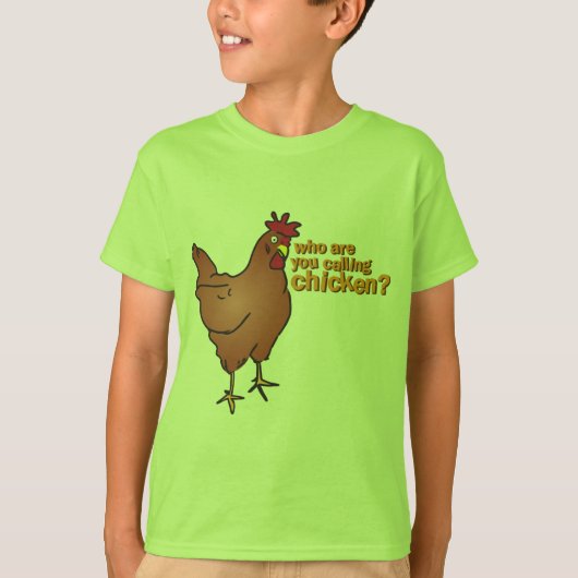 Wer sind Sie Huhn nennend? ROT T-Shirt (Vorderseite)