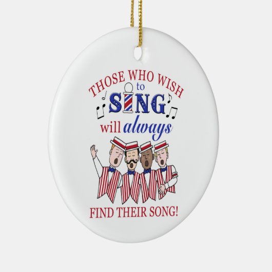 Wer singt (männlich) keramik ornament (Rechts)