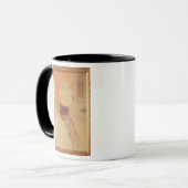 Wer soll mich liefern? (farbiger Bleistift auf Tasse (Vorderseite Links)