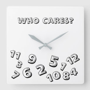 Wer Sorgfalt über die Zeit-Quadrat-Uhr Quadratische Wanduhr