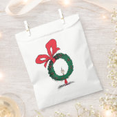 Wer späht durch den Weihnachtskranz Geschenktütchen (Ausgeschnitten)