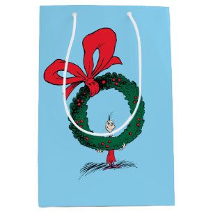 Wer späht durch den Weihnachtskranz Mittlere Geschenktüte