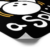 Wer spaltet - Spaß Bowling Poster (Ecke)