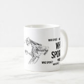 "Wer sprach?" Tasse (VorderseiteRechts)