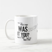 "Wer sprach?" Tasse (Links)