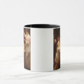 "Wer spricht zuerst?" (Öl auf Leinwand) Tasse (Zentrum)