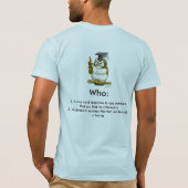 Wer? T-Shirt (Rückseite)