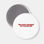 Wer Therapeuten braucht Magnet (Vorderseite/Rückseite)