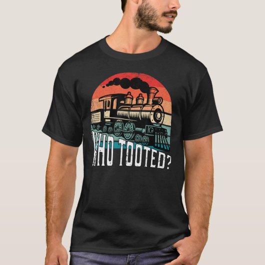 Wer Tooot Funny Retro Train Lover Geschenk Modellb T-Shirt (Vorderseite)