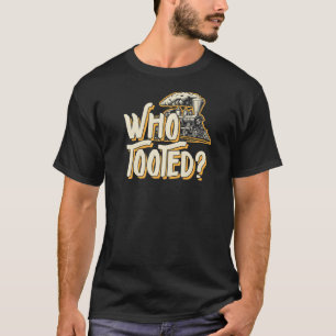 Wer Tooot Vintage Dampfzug Watching Vater Joke T-Shirt