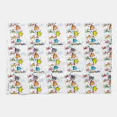 Wer trägt das Weihnachtsfestmahl? Geschirrtuch (Horizontal)