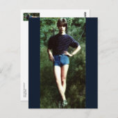 Wer trägt Kurze Shorts? Postkarte (Vorne/Hinten)