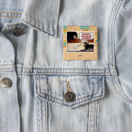 Wer traut sich wecken mich? button (Beispiel)