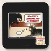 Wer traut sich wecken mich? getränkeuntersetzer (Vorderseite)