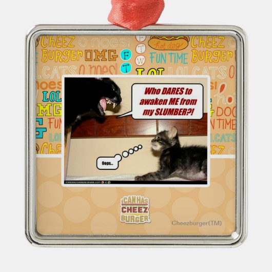 Wer traut sich wecken mich? ornament aus metall (Vorne)