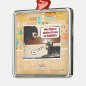 Wer traut sich wecken mich? ornament aus metall (Links)