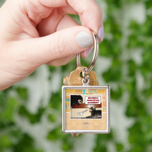 Wer traut sich wecken mich? schlüsselanhänger (Hand)