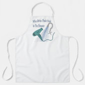 Wer trocknet ihr Haar in der Dusche ? Schürze (Vorderseite)