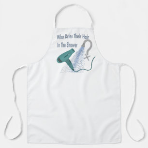 Wer trocknet ihr Haar in der Dusche ? Schürze