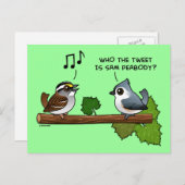 Wer Tweetete? Postkarte (Vorne/Hinten)