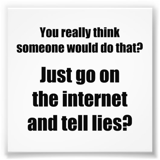 Wer verbreitet Lies im Internet? Fotodruck (Vorne)