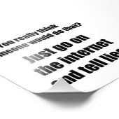 Wer verbreitet Lies im Internet? Fotodruck (Ecke)