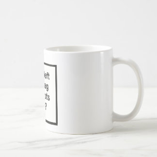 Wer verließ die Tasche der Idioten offen? Kaffeetasse