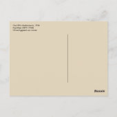 Wer versteht, Paul Klee Postkarte (Rückseite)