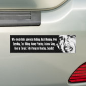 Wer wählte Barack Obama? Autoaufkleber (Auf Auto)