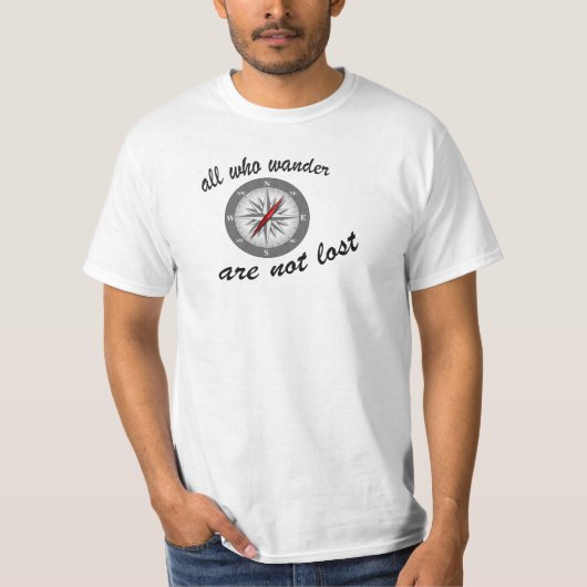 Wer wandert, verliert nicht den T - Shirt (Vorderseite)