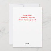 Wer warf diesen Schneeball!? Flache Karten - (Rückseite)