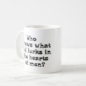 Wer weiß, was böse ist kaffeetasse (Vorderseite Links)