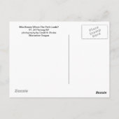 Wer weiß, wohin der Weg führt? Postkarte (Rückseite)