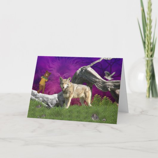 Wer wem horizontale Gruß-Karte aufpasst Karte (Vorderseite)