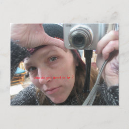 Wer will du zu sein? postkarte