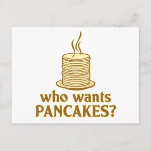 Wer will Pfannkuchen? Postkarte