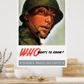 Wer will zu wissen? poster (Küche)