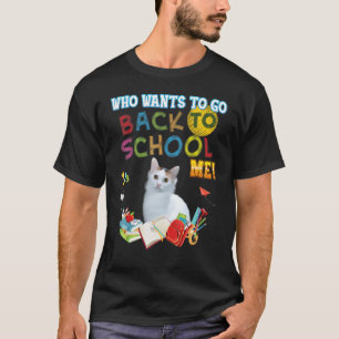 Wer Will, zurück in die Schule zu gehen Japanisch T-Shirt