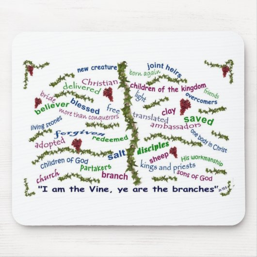 Wer wir in Christus sind Mousepad (Vorne)