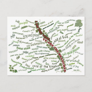 Wer Wir sind in Christus - 85 Namen gibt uns Gott Postkarte