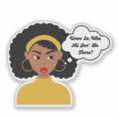 Wer wird da sein? aufkleber (Vorderseite)