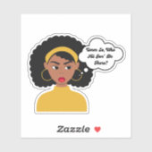 Wer wird da sein? aufkleber (Blatt)