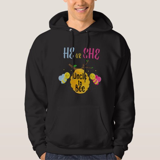 Wer wird es sein Er oder Sie Onkel werden Geschlec Hoodie (Vorderseite)