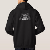 Wer wird heiraten? Dieses Mädchen Hoodie (Rückseite)