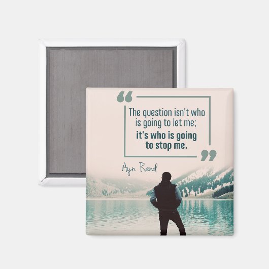 Wer wird mich aufhalten? magnet (Vorderseite/Rückseite)